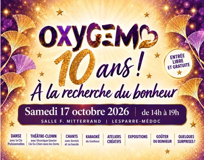 OXYGEM a 10 ans : « À la recherche du bonheur »