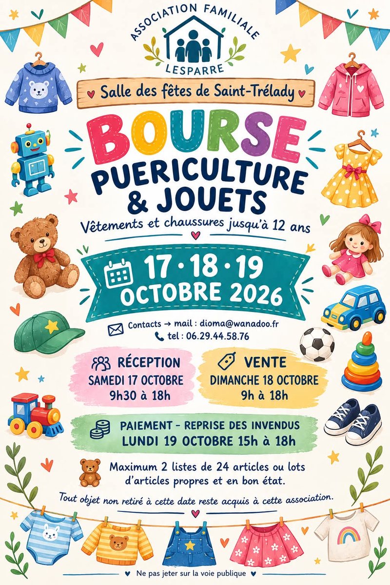 Bourse, jouets et puériculture
