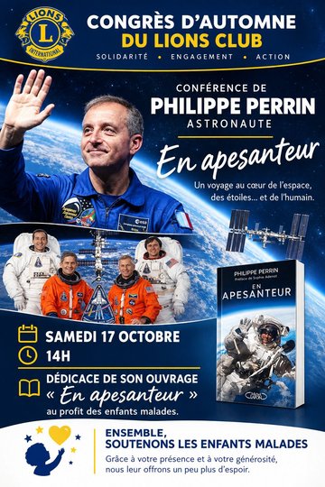 CONFERENCE DU SPATIONAUTE  PHILIPPE PERRIN