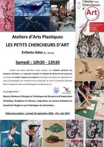 Cours d'Arts Plastiques pour Enfants et Ados