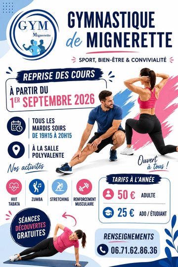 Gymnastique à Mignerette