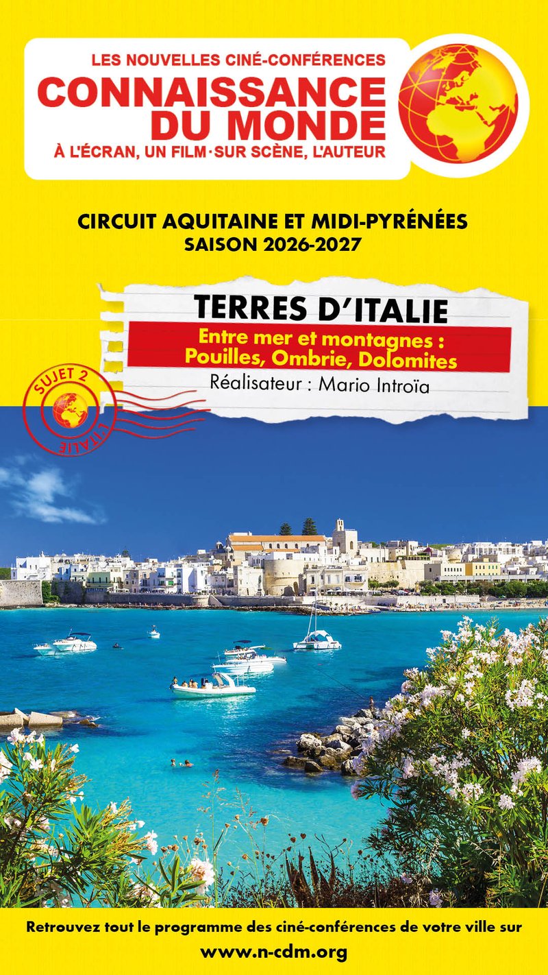Ciné-conférence Connaissance du monde - Terres d'Italie