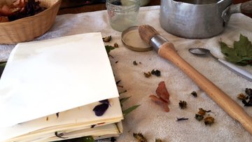 Atelier Après-midi "Empreinte végétales sur papier"