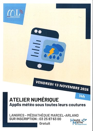 Atelier numérique - Devenez un pro de la météo
