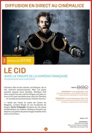 Le Cid dans la comédie française