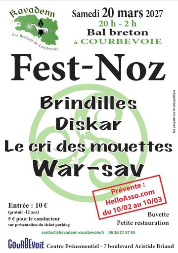 Fest-noz Kavadenn, les Bretons de Courbevoie 2027