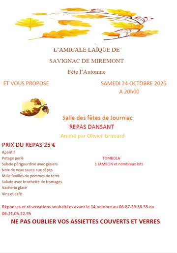 Fête de l'automne à Savignac de Miremont