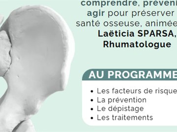 Conférence - L'ostéoporose, parlons-en!