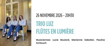 UN VIOLON À LA MER : TRIO LUZ -FLÛTES EN LUMIÈRE