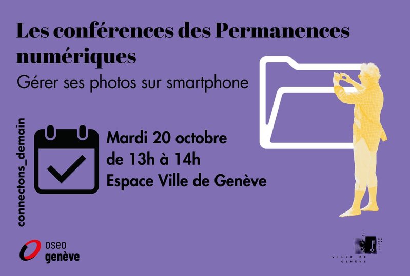 Conférence "Gérer ses photos sur smartphone" - Permanence numérique Rive gauche