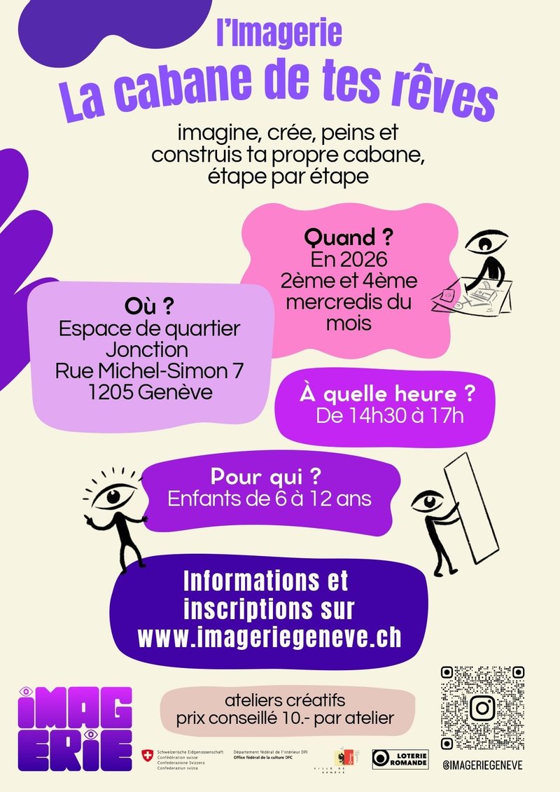 La cabane de tes rêves, ateliers créatifs pour enfants
