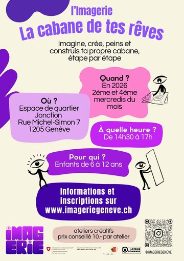 La cabane de tes rêves, ateliers créatifs pour enfants