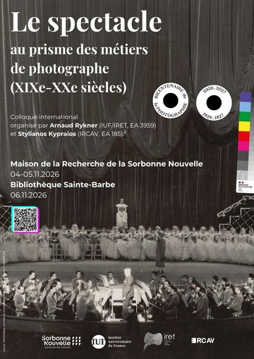 Le spectacle au prisme des métiers de photographe (XIXe-XXe siècles)