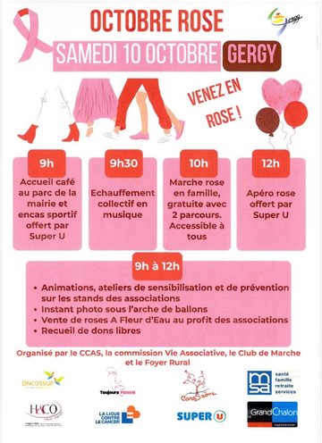 Octobre rose à Gergy