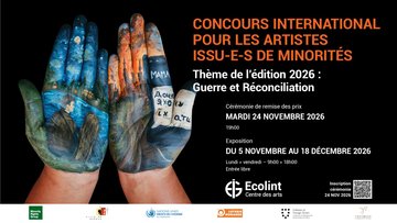 Cérémonie de Remise des Prix du Concours International pour les Artistes Issus de Minorités – Thème 2026 : “Guerre et Réconciliation”