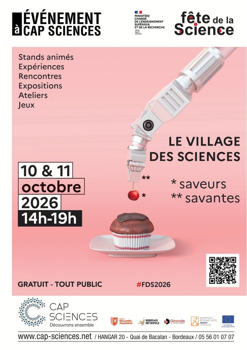 Le Village des sciences 2026 à Bordeaux