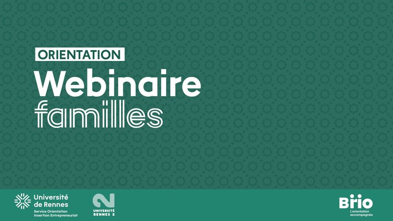 Webinaire familles