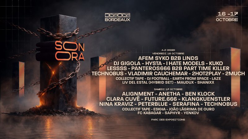 SONORA BORDEAUX : 16-17 OCTOBRE
