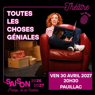 Théâtre : "Toutes les choses géniales" Compagnie Caravane