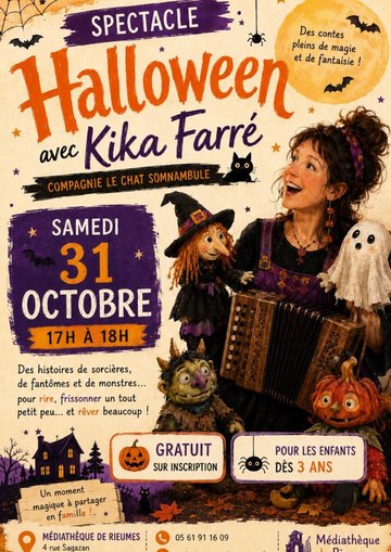 SPECTACLE D'HALLOWEEN AVEC KIKA FARRÉ