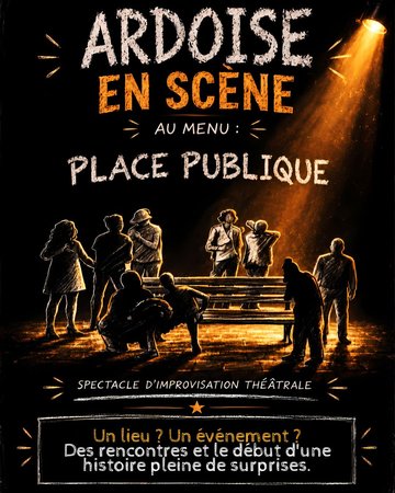 Improvisation - Ardoise en scène - Place Publique