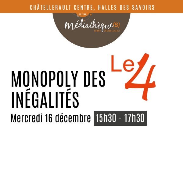 Permanence Le 4 Infos Jeunes : Monopoly des inégalités