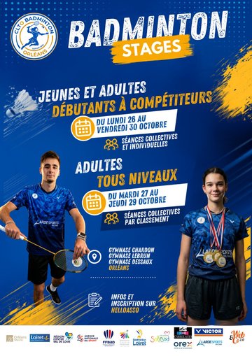 Stages de Badminton à la Toussaint