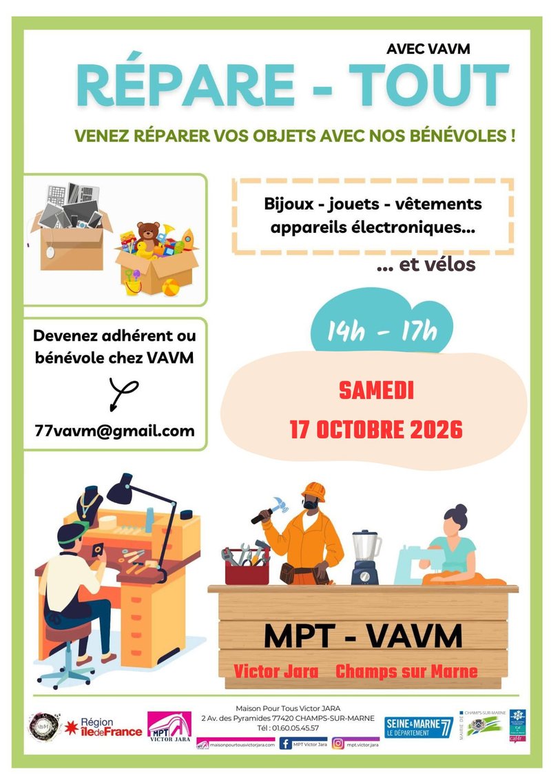 Répare-Tout       MPT Victor Jara     Champs sur Marne