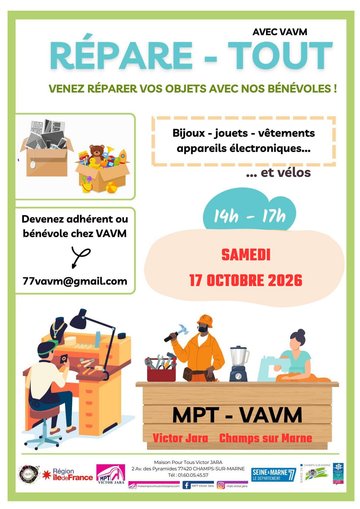 Répare-Tout       MPT Victor Jara     Champs sur Marne