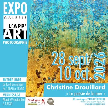 Exposition - Photographie "La poésie de la mer" par Christine Drouillard - Galerie l'App'Art