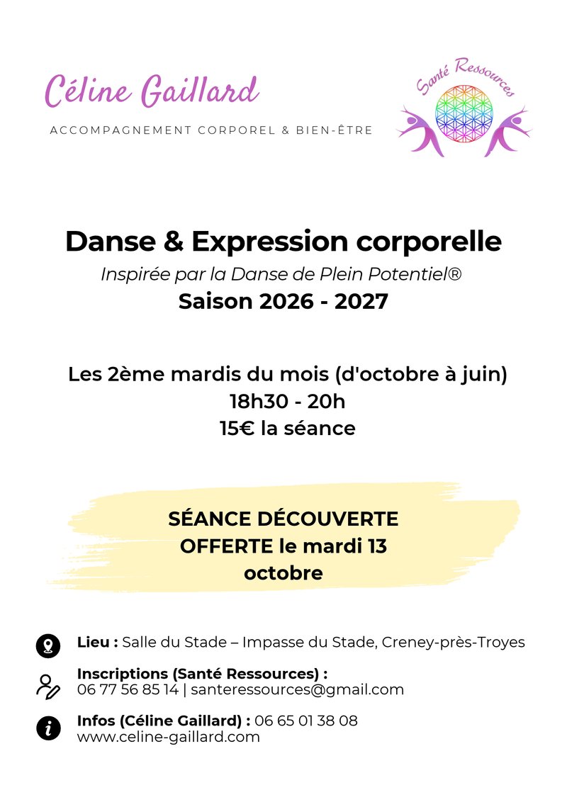 Danse &amp; Expression corporelle : atelier découverte