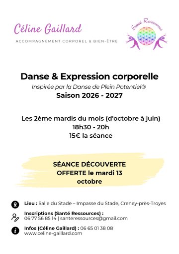 Danse &amp; Expression corporelle : atelier découverte