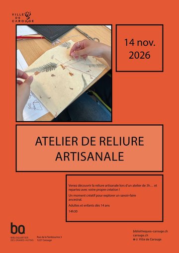 Atelier de reliure artisanale