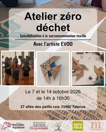 ATELIER ZÉRO DÉCHET, sensibilisation à la surconsommation textile