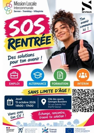 ÉDITION DU FORUM SOS RENTRÉE À SEVRAN