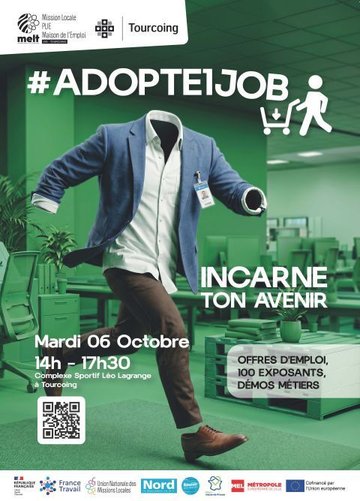 💼 ADOPTE1JOB : LE SALON DE L’EMPLOI À TOURCOING !