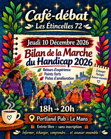 ☕ Café-débat : Bilan de la Marche du Handicap 2026