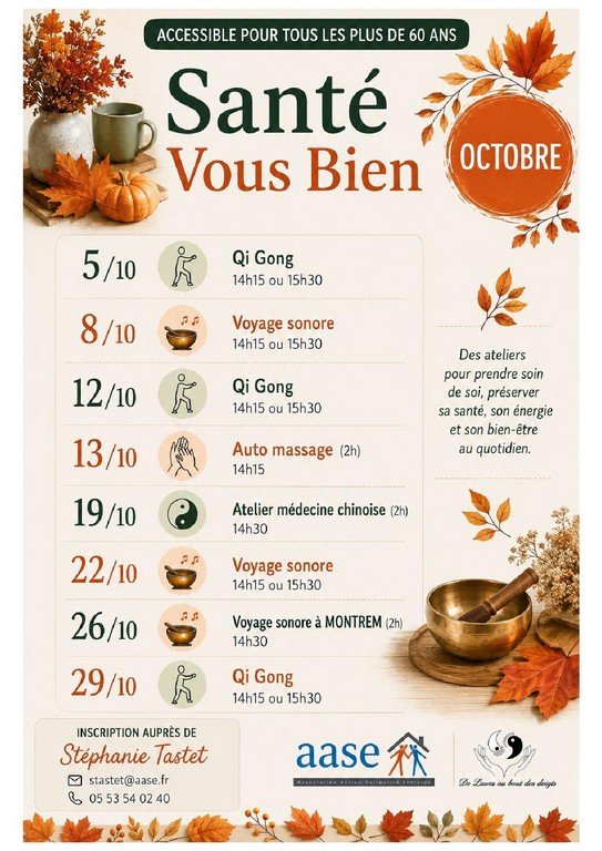 Atelier Seniors : auto-massage
