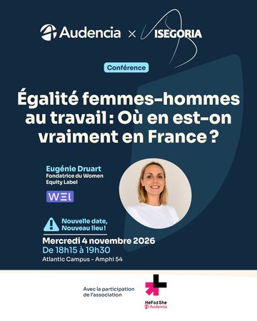 Conférence d’Eugénie Druart : l’égalité de genre en entreprise et le Women Equity Label