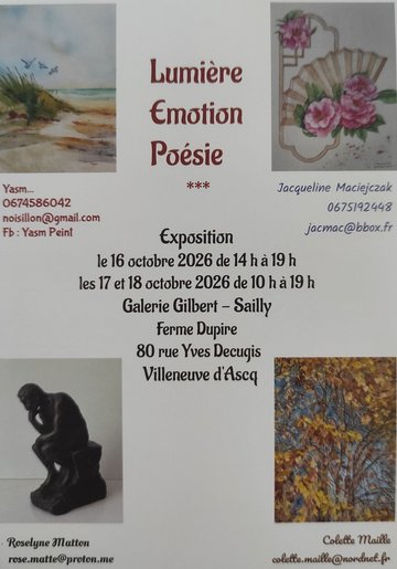 Exposition Lumière, émotion, poésie