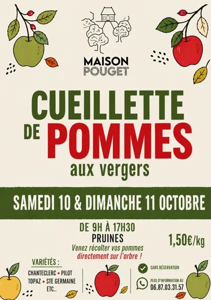 Cueillette de Pommes aux vergers