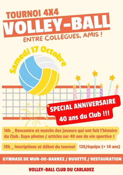 Tournoi de volley loisir