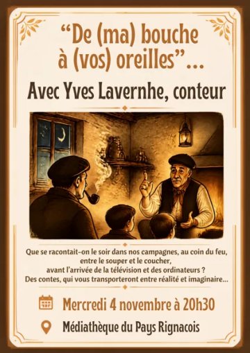 Soirée contes avec Yves Lavernhe