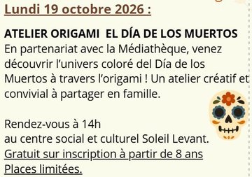 Atelier Origami El día de los muertos