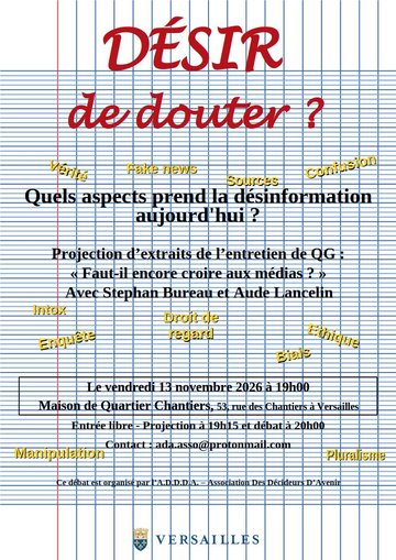 Projection / débat : Désir de douter