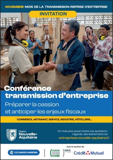conférence transmission d'entreprise - préparer la cession et anticiper les enjeux fiscaux