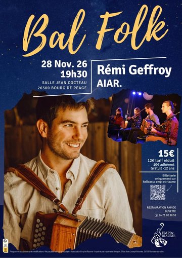 Bal Folk avec Rémi Geffroy et AIAR