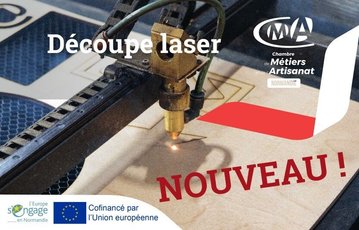 Atelier découverte de la découpe et gravure laser à la CMA Normandie à Caen (14)