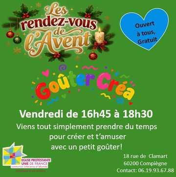Les Rendez-vous de l'Avent- Goûter Créa. Décoration de Noël écolo