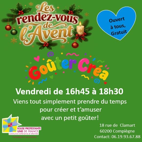 Les Rendez-vous de l'Avent- Goûter Créa. Décoration de Noël écolo